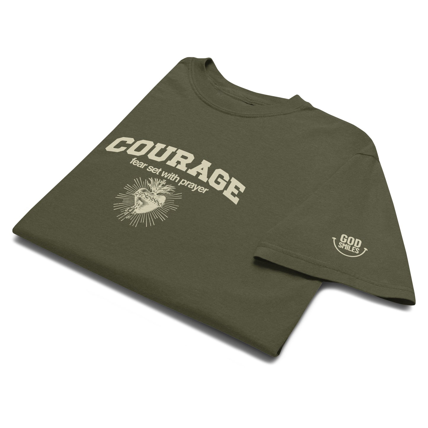 Courage Sacred Heart Tee